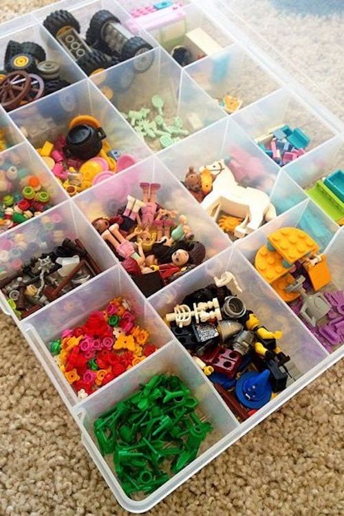 Compartimentos de almacenamiento para LEGO