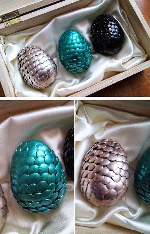 Huevos de Pascua decorados al estilo Juegos de Tronos