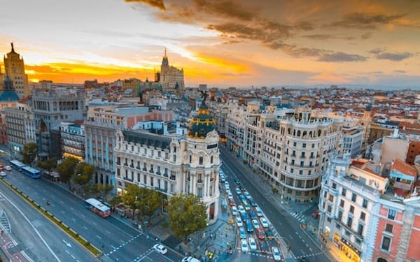 Madrid en España, fin de semana barato
