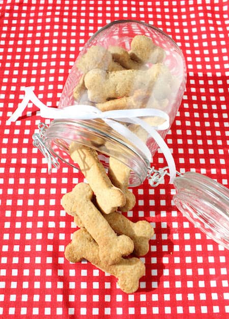 receta de galletas para perros con mantequilla de maní