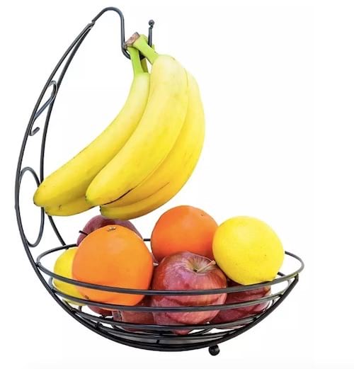 Tvirtas vaisių krepšelis bananams ir kitiems vaisiams