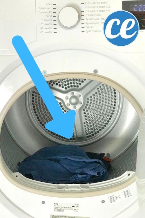 L'assecadora per eliminar les olors de transpiració de la roba després del rentat