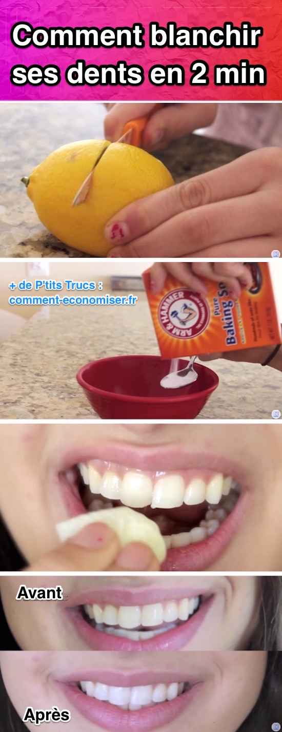 Izmantojiet cepamo sodu un citronu, lai ātri balinātu zobus