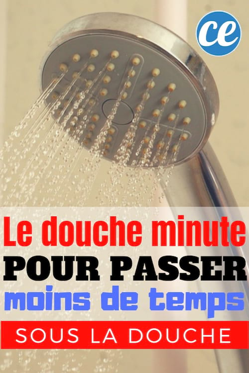 una ducha de un minuto para pasar menos tiempo en la ducha y ahorrar agua