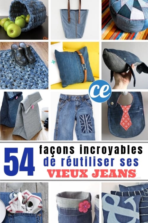 50 formas asombrosas de reutilizar tus jeans viejos.