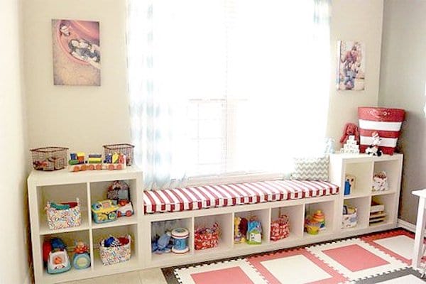 armario de almacenamiento para sala de juegos para niños
