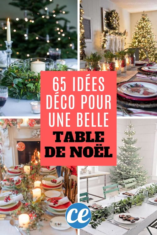 65 ideas de decoración para una magnífica mesa navideña (fácil y barata).