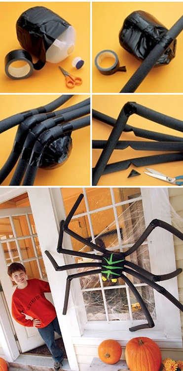 una aranya gegant per fer-te per Halloween