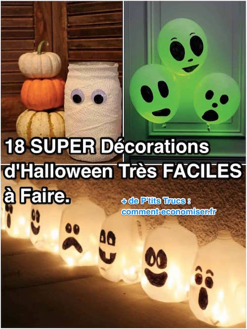 ideas fáciles de decoración de Halloween