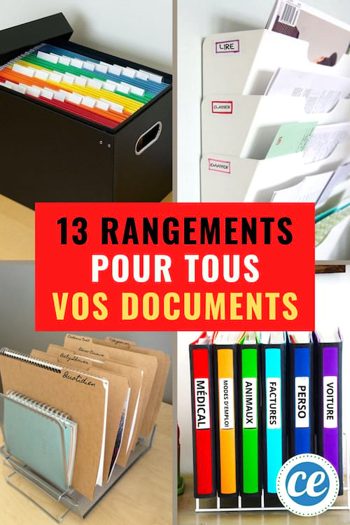 13 grandes ideas para almacenar sus documentos importantes (y encontrarlos fácilmente).