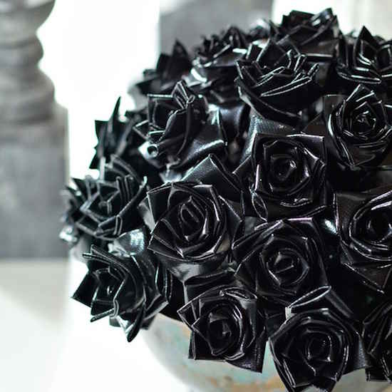Rosas negras para halloween