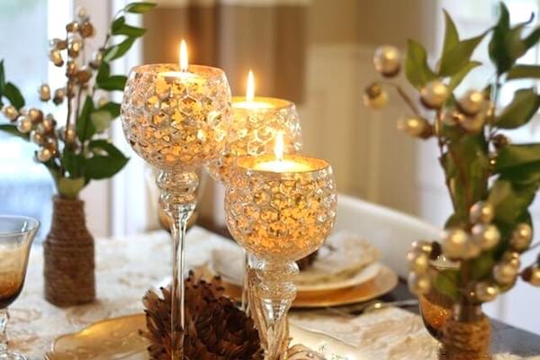portaespelmes de cristall per a taula