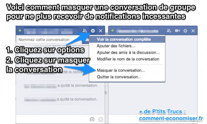 skjule en samtale på Facebook uden at forlade den for ikke længere at blive forstyrret