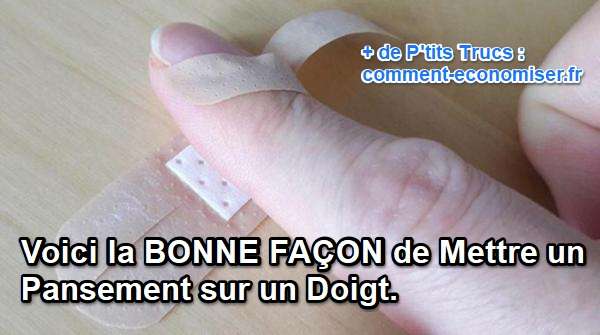 here is the method to put a bandage on a finger
