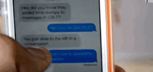 Com mostrar l'hora dels missatges de text a l'iPhone
