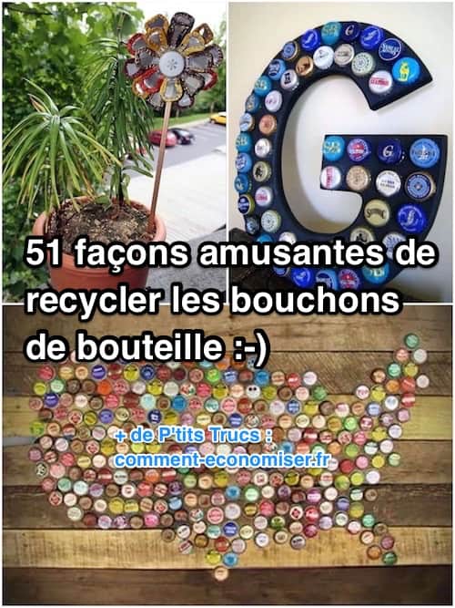 51 ideas divertidas para reciclar tapas de botellas