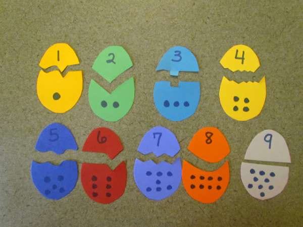 لغز DIY لتعلم الأرقام والكميات والألوان