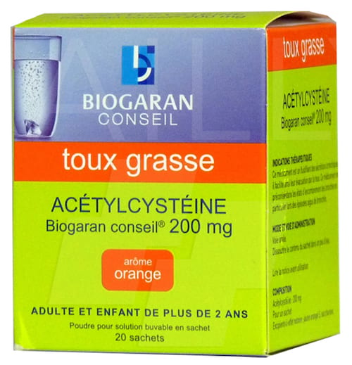 بچوں کے لیے Biogaran acetylcysteine ​​سے پرہیز کرنا چاہیے۔