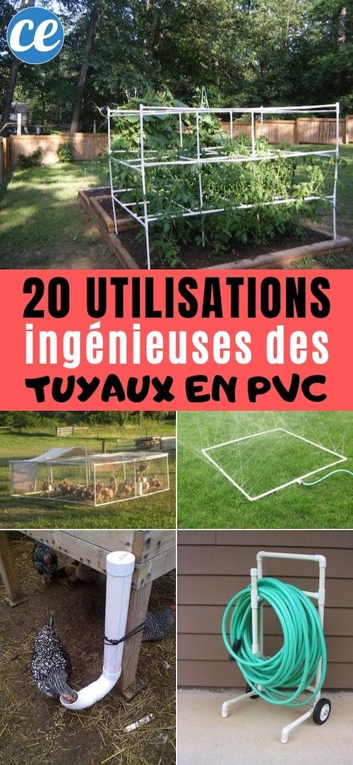 20 שימושים גאוניים של צינורות PVC לגינה.