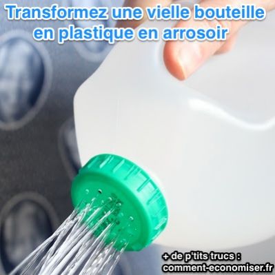 מזלף זול עשוי מבקבוק פלסטיק