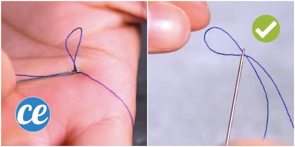 Consejo de costura: esta es la forma fácil de enhebrar una aguja.