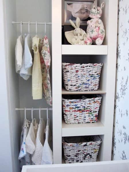 Utilitzeu les barres extensibles per estalviar espai al vostre armari.