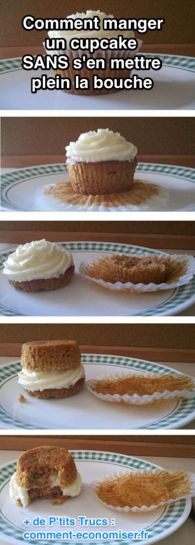 Cómo comer un cupcake limpio