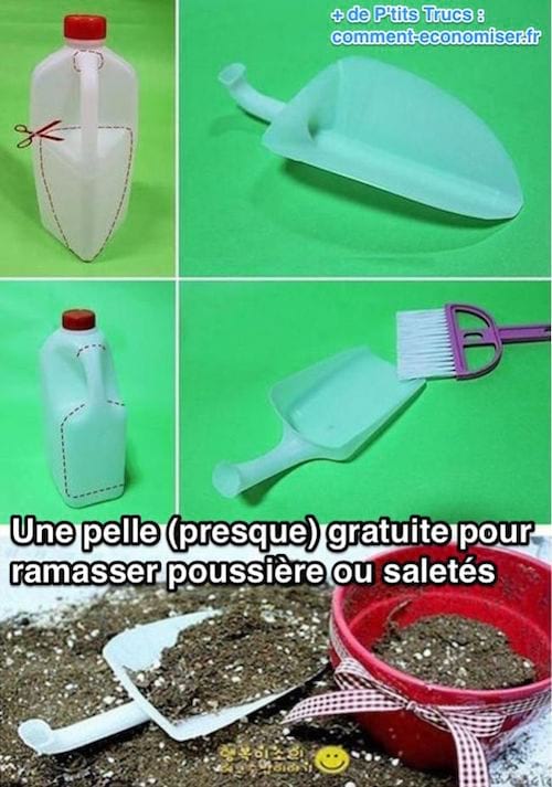 كيف تصنع مجرفة مجانية بعلبة بلاستيكية
