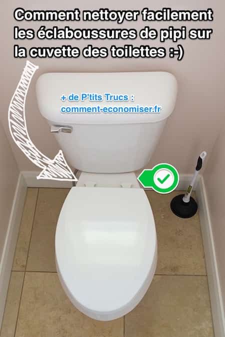 hvordan man renser urinsprøjt på toiletkummen med urinplet på toiletsædet