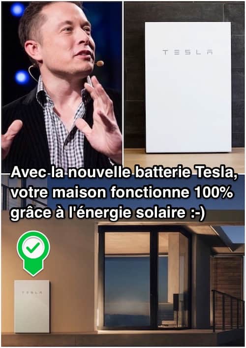 Tesla inventó Powerwall, una batería doméstica que permite que su hogar funcione con energía solar al 100%.