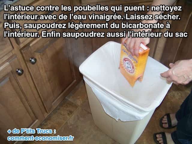 Para evitar una basura apestosa, use bicarbonato de sodio