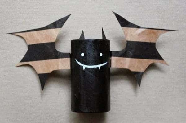 Murciélago de cartón para niños de cartón de bricolaje