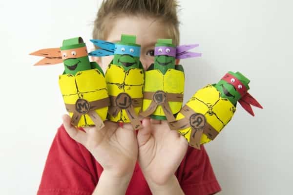 fer fàcil les tortugues ninja de cartró