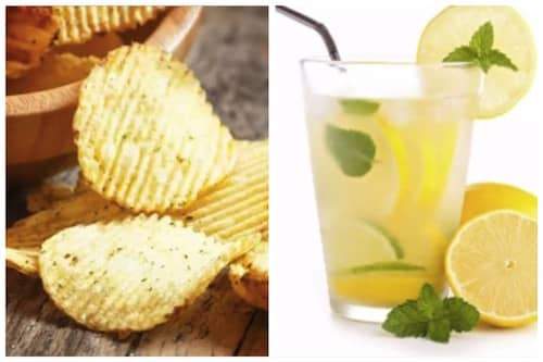 patatas fritas y limonada para aliviar las náuseas durante el embarazo