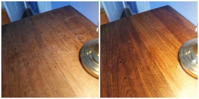 A fából készült asztal tisztításához használjon fehér ecetet és olívaolajat