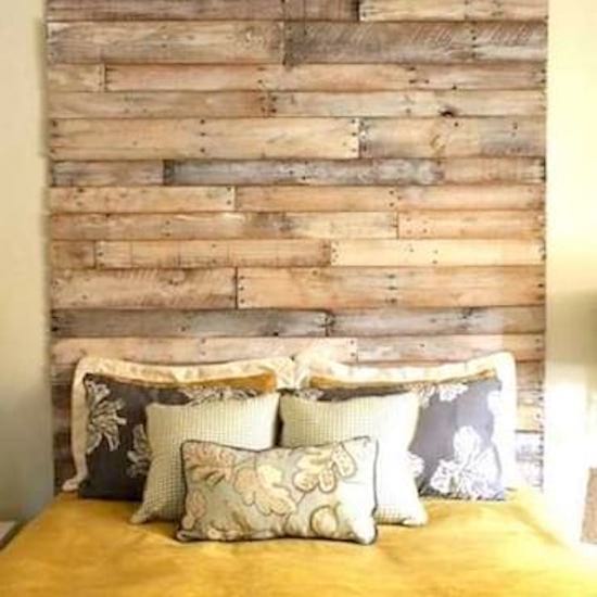 make headboard with pallet wood