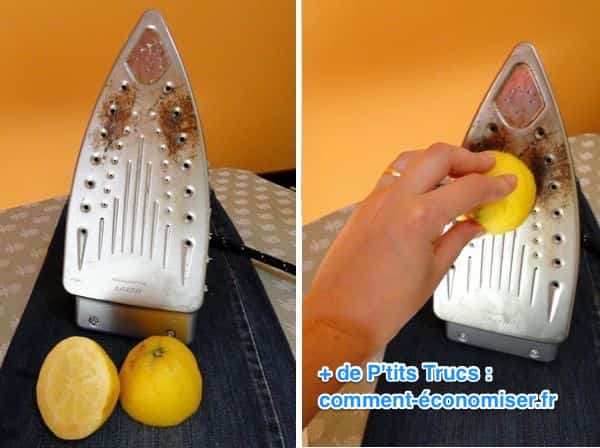 limpia tu plancha con un limón