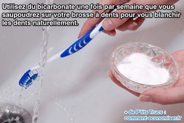 Ha hvite tenner naturlig ved å bruke natriumbikarbonat.