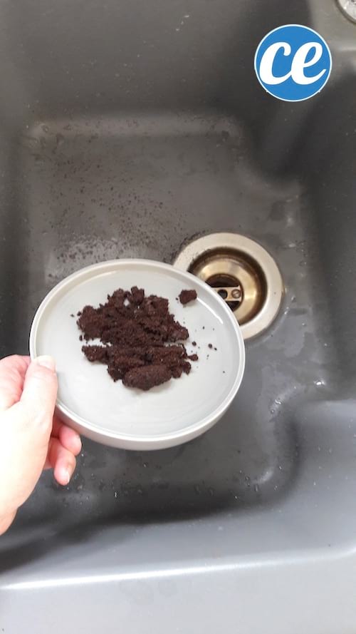 los posos de café mantienen y limpian las tuberías del WC