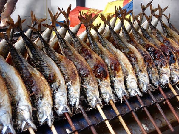 sardinas asadas a la barbacoa