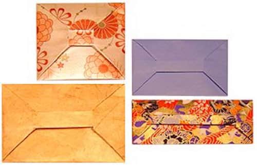 A continuación se muestran ejemplos de sobres de origami.