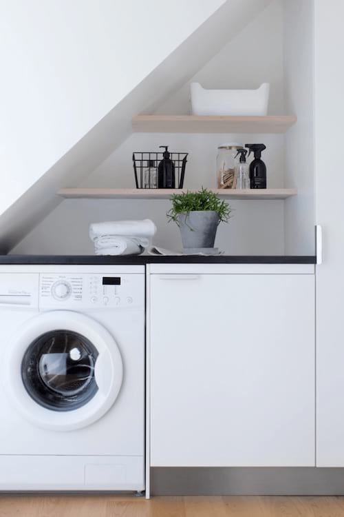 Un lavadero bien pensado para un apartamento pequeño