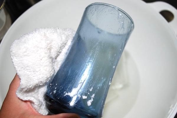 recuperar vidrio blanqueado con bicarbonato lavavajillas