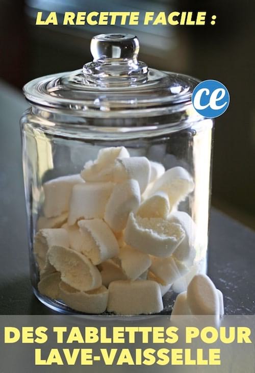 Here is the easy and inexpensive recipe for making dishwasher tablets.