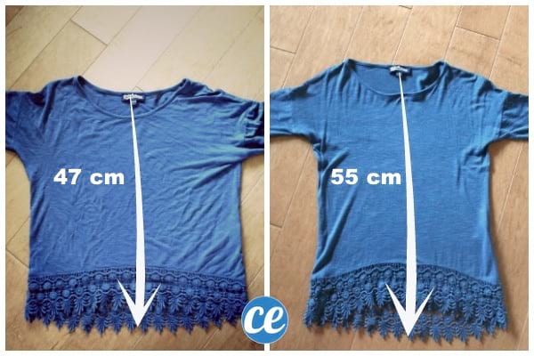 cómo agrandar una camiseta que se ha encogido