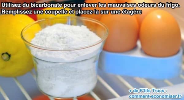 Use bicarbonato de sodio para eliminar los malos olores del refrigerador