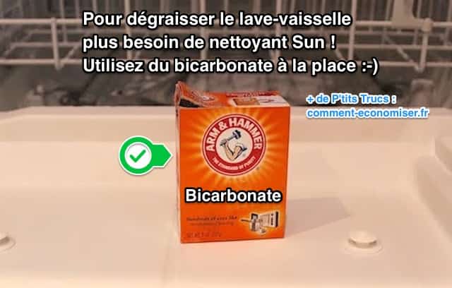 Para desengrasar completamente el lavavajillas, use bicarbonato