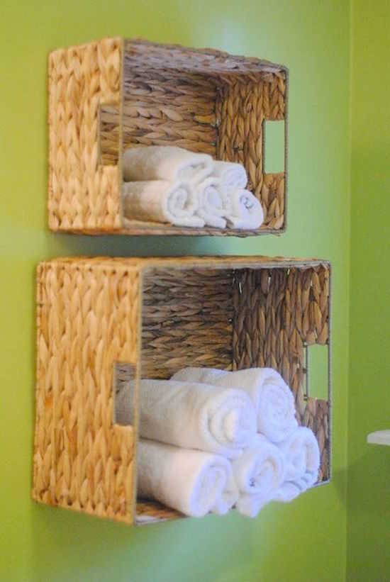 Ar žinote gudrybę, kaip lengvai pasigaminti lentynas kilpiniams rankšluosčiams?