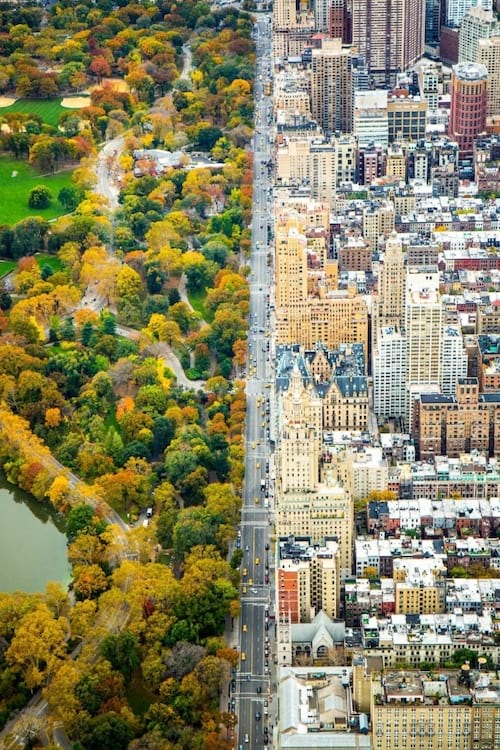 Ciudad de Nueva York dividida por la mitad