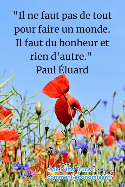 cita sobre la felicitat de Paul Eluard